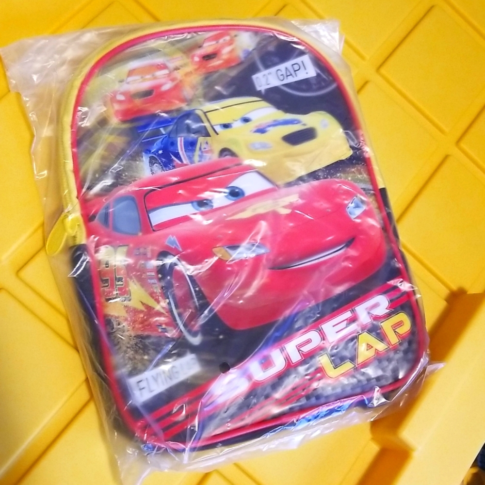 New Kids Disney Cars Lightening McQueen Backpack Toddler